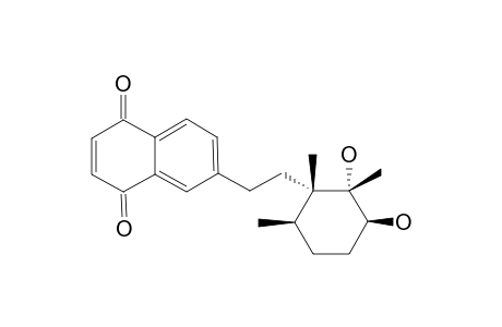 CORDIAQUINONE-G;6-[10-(11,12,16-TRIMETHYL-12,13-DIHYDROXYCYClOHEXYL)-ETHYL]-1,4-NAPHTHALENEDIONE