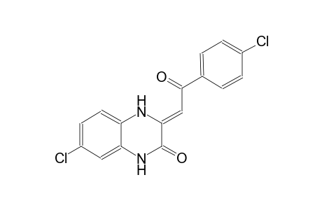 (3Z)-7-chloro-3-[2-(4-chlorophenyl)-2-oxoethylidene]-3,4-dihydro-2(1H)-quinoxalinone