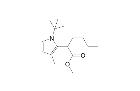 2-(1-tert-Butyl-3-methyl-1H-pyrrol-2-yl)hexanoic acid methyl ester