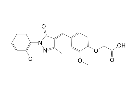 (4-{(E)-[1-(2-chlorophenyl)-3-methyl-5-oxo-1,5-dihydro-4H-pyrazol-4-ylidene]methyl}-2-methoxyphenoxy)acetic acid