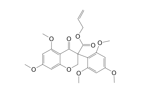3-ALLYLOXYCARBONYL-5,7-DIMETHOXY-3-(2,4,6-TRIMETHOXYPHENYL)-CHROMAN-4-ONE