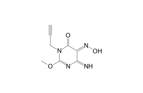 5-Hydroxyimino-6-imino-2-methoxy-3-(2-prop-2-ynyl)pyrimidin-4(3H)-one