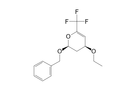 (cis)-2-Benzyloxy-4-ethoxy-6-(trifluoromethyl)-3,4-dihydro-2H-pyran