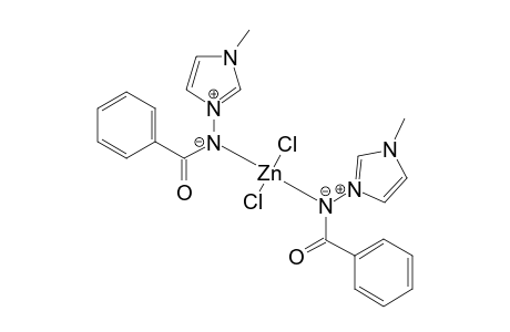 Dichlorobis(1-benzoylamino-3-methyl-3H-imidazolium) Zinc(II)