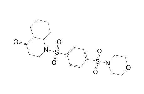 4(1H)-quinolinone, octahydro-1-[[4-(4-morpholinylsulfonyl)phenyl]sulfonyl]-