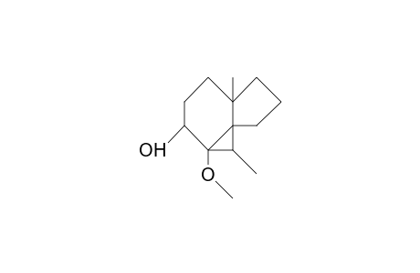 3a-Methoxy-2a,7b-dimethyl-tricyclo(5.3.0.0/1,3/)decan-4b-ol