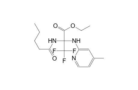 Propionic acid, 3,3,3-trifluoro-2-(4-methylpyridin-2-ylamino)-2-pentanoylamino-, ethyl ester