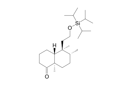 (4aR,5S,6R,8aR)-3,4,4a,5,6,7,8,8a-Octahydro-5-(2'-triisopropylsiloxyethyl)-5,6,8a-trimethylnaphthalene-1(2H)-one