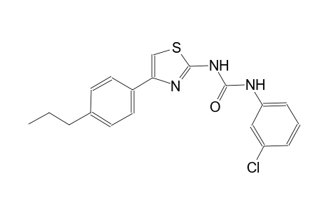 N-(3-chlorophenyl)-N'-[4-(4-propylphenyl)-1,3-thiazol-2-yl]urea
