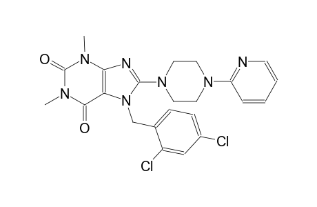 7-(2,4-dichlorobenzyl)-1,3-dimethyl-8-[4-(2-pyridinyl)-1-piperazinyl]-3,7-dihydro-1H-purine-2,6-dione