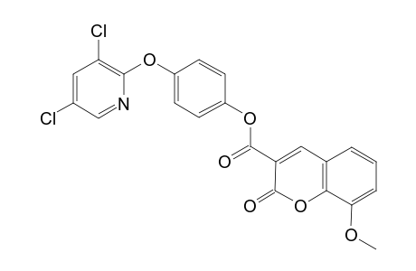 4-[(3,5-dichloro-2-pyridinyl)oxy]phenyl 8-methoxy-2-oxo-2H-chromene-3-carboxylate