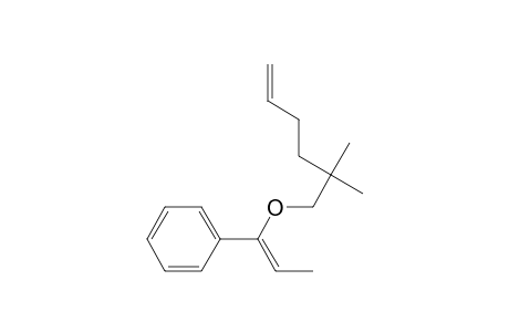 1-((2,2-Dimethyl-5-hexenyl)oxy)-1-phenyl-1-propene