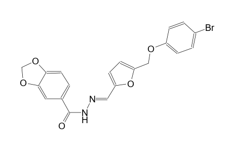 N'-((E)-{5-[(4-bromophenoxy)methyl]-2-furyl}methylidene)-1,3-benzodioxole-5-carbohydrazide