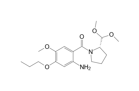 (2-amino-5-methoxy-4-propoxy-phenyl)-[(2S)-2-(dimethoxymethyl)pyrrolidin-1-yl]methanone
