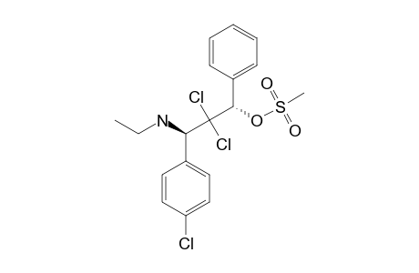 N-ETHYL-N-[2,2-DICHLORO-1-(4-CHLOROPHENYL)-3-MESYLOXY-3-PHENYLPROPYL]-AMINE