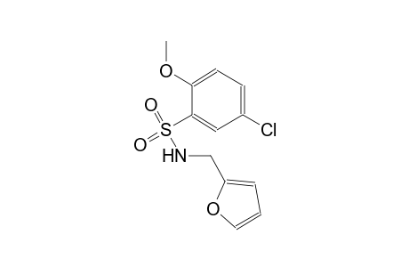 benzenesulfonamide, 5-chloro-N-(2-furanylmethyl)-2-methoxy-