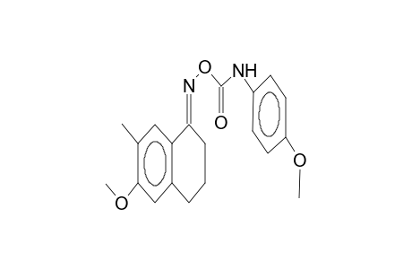 4-(4-methoxyphenylaminocarbonyloxyimino)-6-methyl-7-methoxytetraline