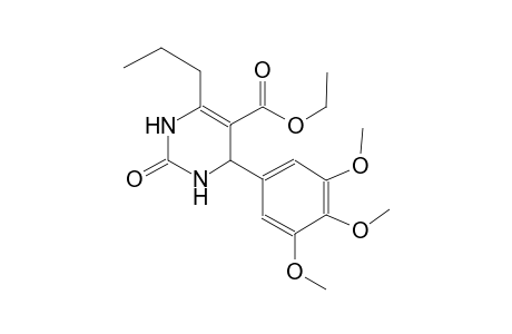 ethyl 2-oxo-6-propyl-4-(3,4,5-trimethoxyphenyl)-1,2,3,4-tetrahydro-5-pyrimidinecarboxylate