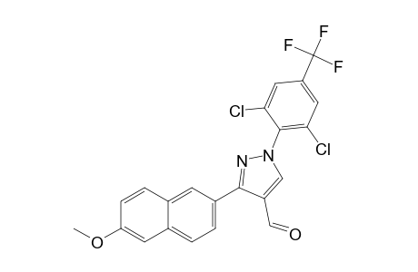 1-(2,6-DICHLORO-4-TRIFLUOROMETHYL)-3-(6-METHOXY-NAPHTHALEN-2-YL)-1H-PYRAZOLE-4-CARBALDEHYDE