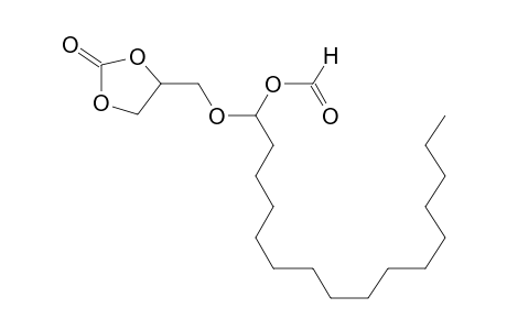 PALMICALDEHYDE, O-(2-OXO-1,3-DIOXOLAN-4-YLMETHYL)-O-(FORMYLOXY) ACYLAL
