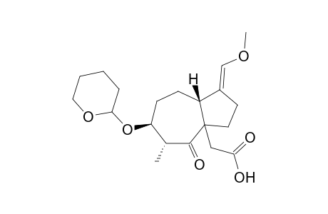 [t-5-methyl-10-(methoxymethylene)-6-oxo-c-4-[(2-tetrahydropyranyl)oxy]-r-1H-bi- cyclo[5.3.0]dec-7-yl]acetic acid