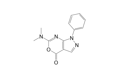 6-(dimethylamino)-1-phenyl-4-pyrazolo[3,4-d][1,3]oxazinone