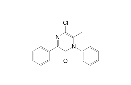 5-Chloranyl-6-methyl-1,3-diphenyl-pyrazin-2-one