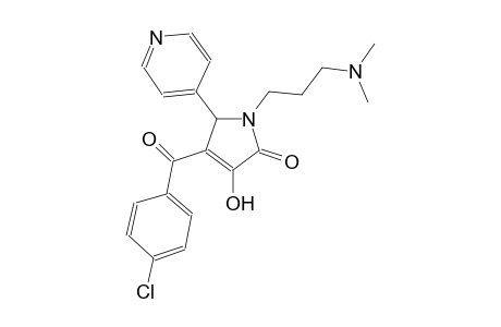 2H-pyrrol-2-one, 4-(4-chlorobenzoyl)-1-[3-(dimethylamino)propyl]-1,5-dihydro-3-hydroxy-5-(4-pyridinyl)-