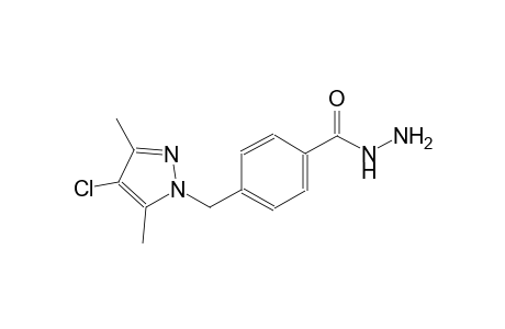 4-[(4-chloro-3,5-dimethyl-1H-pyrazol-1-yl)methyl]benzohydrazide