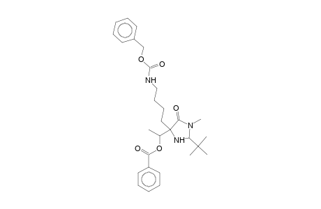 Carbamic acid, [4-[4-[1-(benzoyloxy)ethyl]-2-(1,1-dimethylethyl)-1-methyl-5-oxo-4-imidazolidinyl]butyl]-, phenylmethyl ester