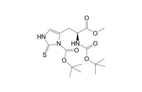 Mehyl (S)-3-[3-(1,1-Dimethylethoxycarbonyl)-2-mercapto-1H-imidazol-4-yl)-2-[(1,1-dimethylethoxycarbonyl)amino]propionate