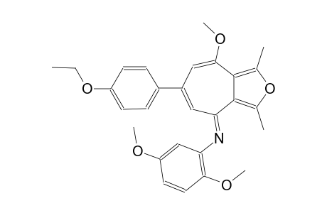 N-[(4E)-6-(4-ethoxyphenyl)-8-methoxy-1,3-dimethyl-4H-cyclohepta[c]furan-4-ylidene]-2,5-dimethoxyaniline