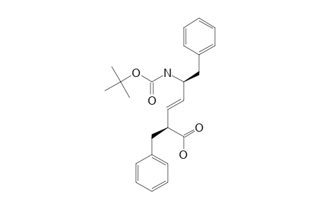 (2S,5S)-2-BENZYL-5-[(TERT.-BUTOXYCARBONYL)-AMINO]-6-PHENYL-(E)-3-HEXENOIC-ACID