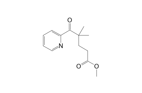 Methyl 4-methyl-5-oxo-5-(2'-pyridyl) pentanoate