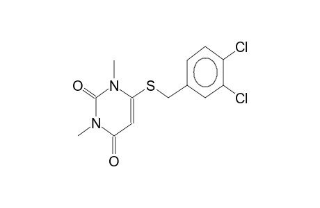 1,3-dimethyl-6-(3,4-dichlorobenzylthio)-1,2,3,4-tetrahydropyrimidin-2,4-dione