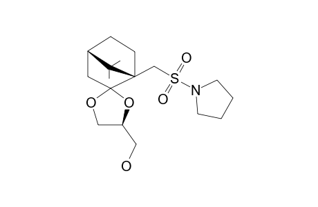 (1R)-CAMPHOR-2-GLYCEROL-SPIRO-KETAL-10-SULFONYL-PYRROLIDINE