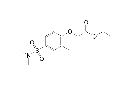 {[4-(dimethylsulfamoyl)-o-tolyl]oxy}acetic acid, ethyl ester