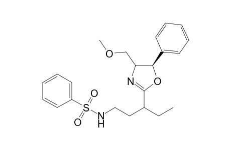 (R)-4-Methoxymethyl-5-phenyl-2-[1-ethyl-3-(N-phenylsulfonylamino)propyl]-4,5-dihydrooxazoline