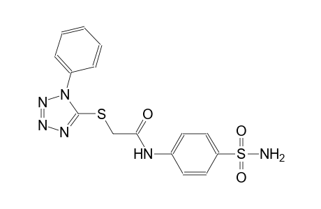 N-[4-(aminosulfonyl)phenyl]-2-[(1-phenyl-1H-tetraazol-5-yl)sulfanyl]acetamide
