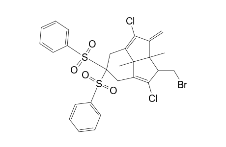 3-bromomethyl-2,6-dichloro-4,11-dimethyl-5-methylene-9,9-bis(phenylsulphonyl)tricyclo[5.3.1.0(4,11)]undeca-1,6-diene