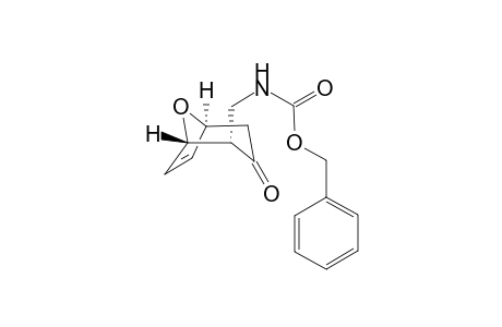 Benzyl (((1S*,2S*,5S*)-3-oxo-8-oxabicyclo[3.2.1]oct-6-en-2-yl)methyl)carbamate