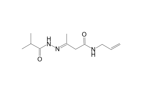 (3E)-N-Allyl-3-(isobutyrylhydrazono)butanamide