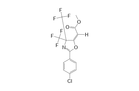 (E)-[2-(4-CHLOROPHENYL)-4,4-BIS-(TRIFLUOROMETHYL)-2-OXAZOLIN-5-YLIDENE]-ACETIC-ACID-METHYLESTER