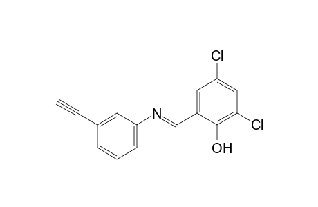 2,4-dichloro-6-[N-(m-ethynylphenyl)formimidoyl]phenol