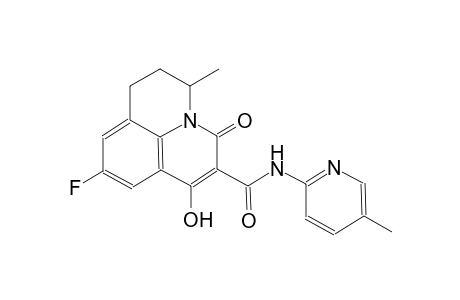 9-fluoro-7-hydroxy-3-methyl-N-(5-methyl-2-pyridinyl)-5-oxo-2,3-dihydro-1H,5H-pyrido[3,2,1-ij]quinoline-6-carboxamide