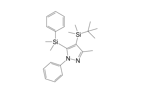4-tert-Butyldimethylsilyl-3-methyl-5-dimethylphenylsilyl-1-phenylpyrazole