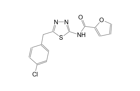 N-[5-(4-chlorobenzyl)-1,3,4-thiadiazol-2-yl]-2-furamide