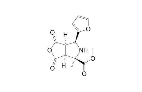 1H-Furo[3,4-c]pyrrole-4-carboxylic acid, 6-(2-furanyl)hexahydro-4-methyl-1,3-dioxo-, methyl ester, (3a.alpha.,4.beta.,6.beta.,6a.alpha.)-(.+-.)-