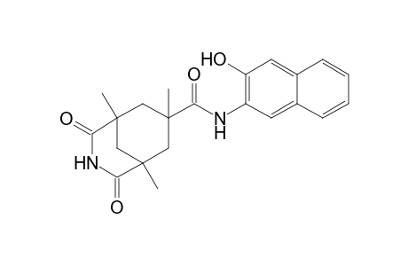 1,5,7-Trimethyl-2,4-dioxo-3-azabicyclo[3.3,1]nonan-7-carboxylic acid (3'-hydroxynaphthalene-2'-yl)amide