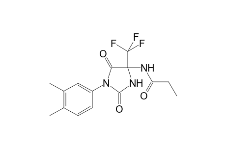 N-[1-(3,4-dimethylphenyl)-2,5-bis(oxidanylidene)-4-(trifluoromethyl)imidazolidin-4-yl]propanamide